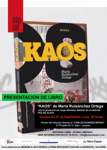 ´KAOS´ de Maria Ruisanchez, se presenta en el CENTRO DE CREACION ´CARLOS ALVAREZ-NOVOA´